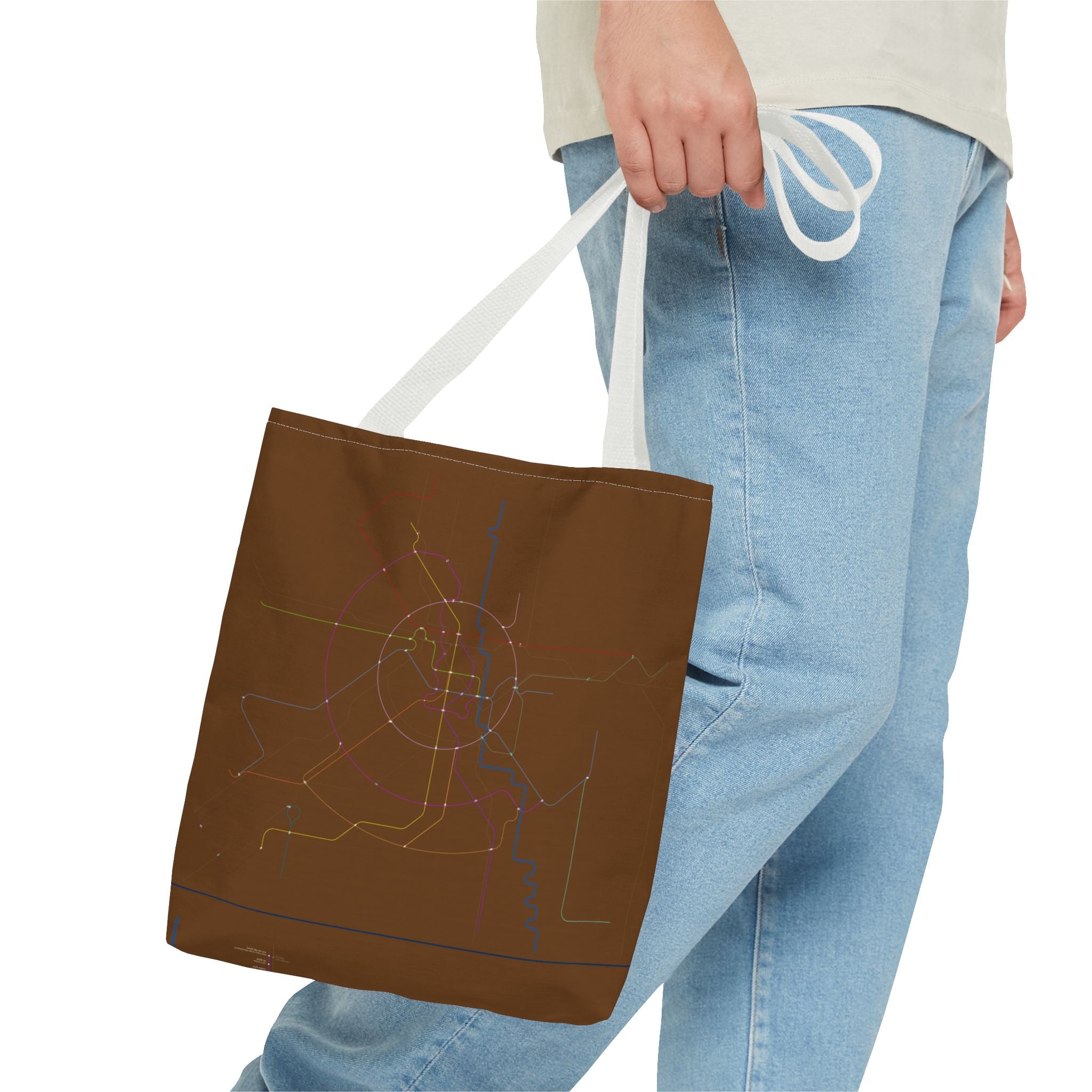 Delhi Metro Subway Map Tote Bag