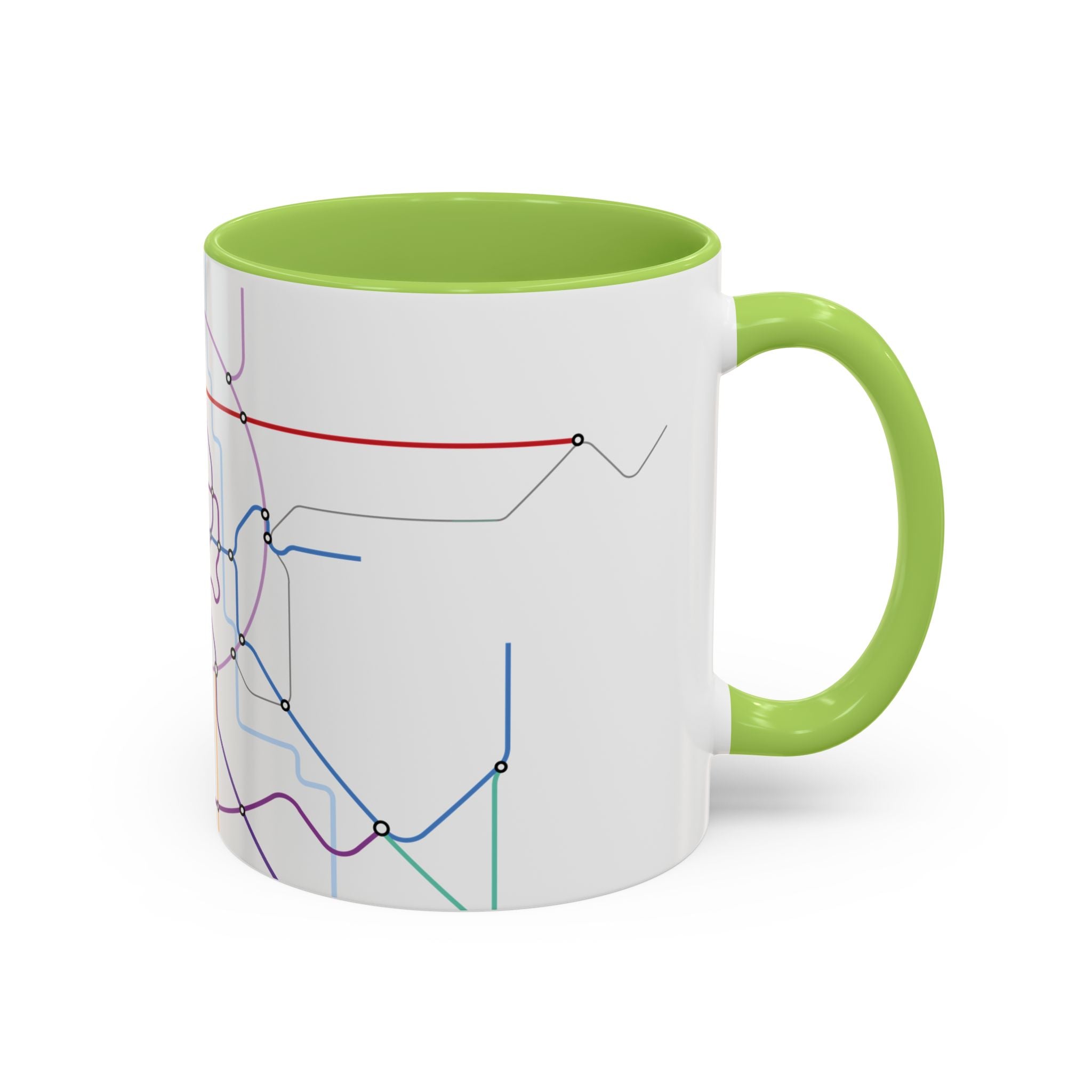 Delhi Metro Map Coffee Mug – 11/15oz