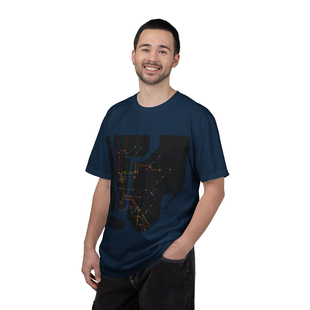 New York City MTA Subway Map T-Shirt — City Transit Route Graphic Tee