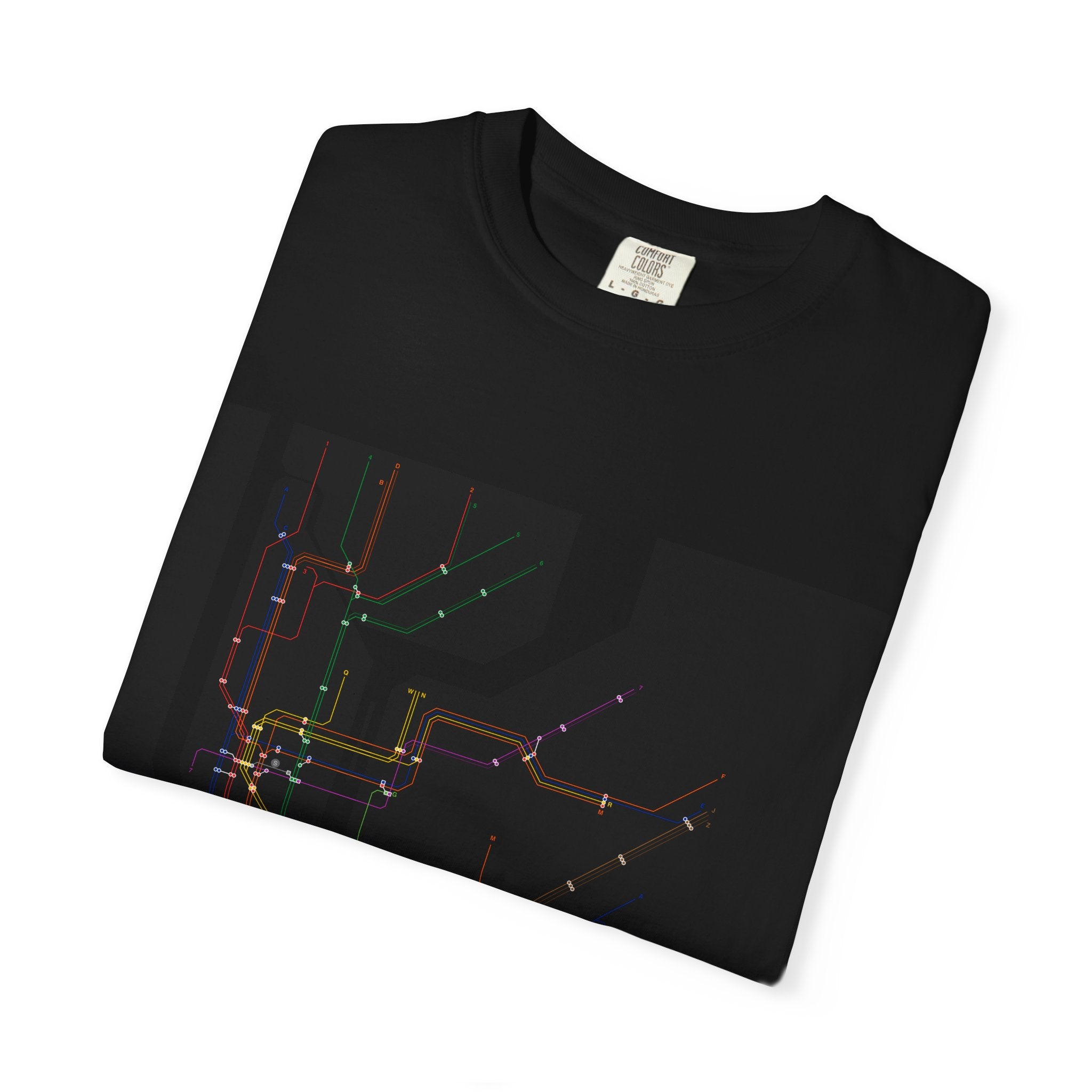 New York City MTA Subway Map T-Shirt — City Transit Route Graphic Tee