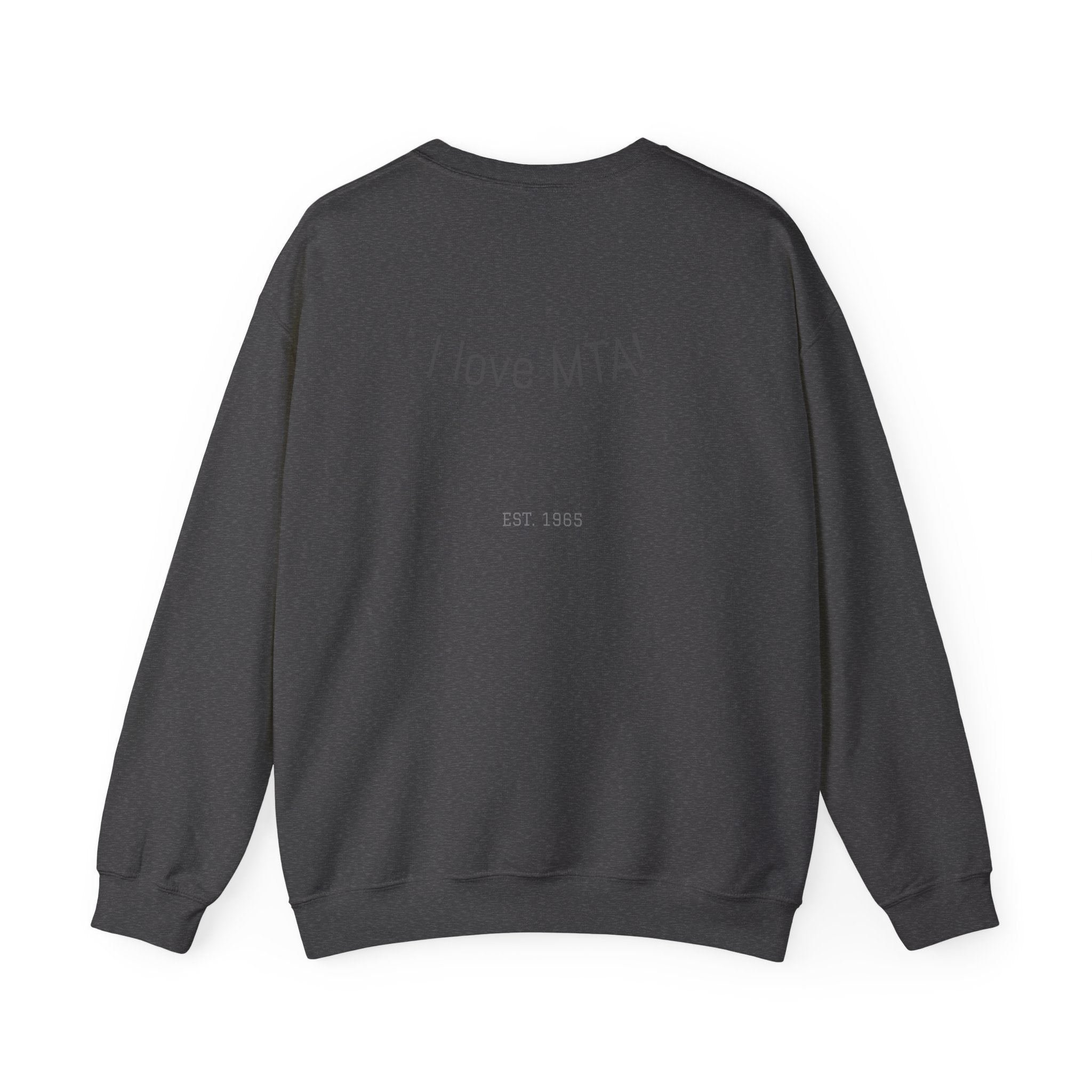 NYC MTA Subway Map Crewneck Sweatshirt — “I Love MTA” Transit Graphic