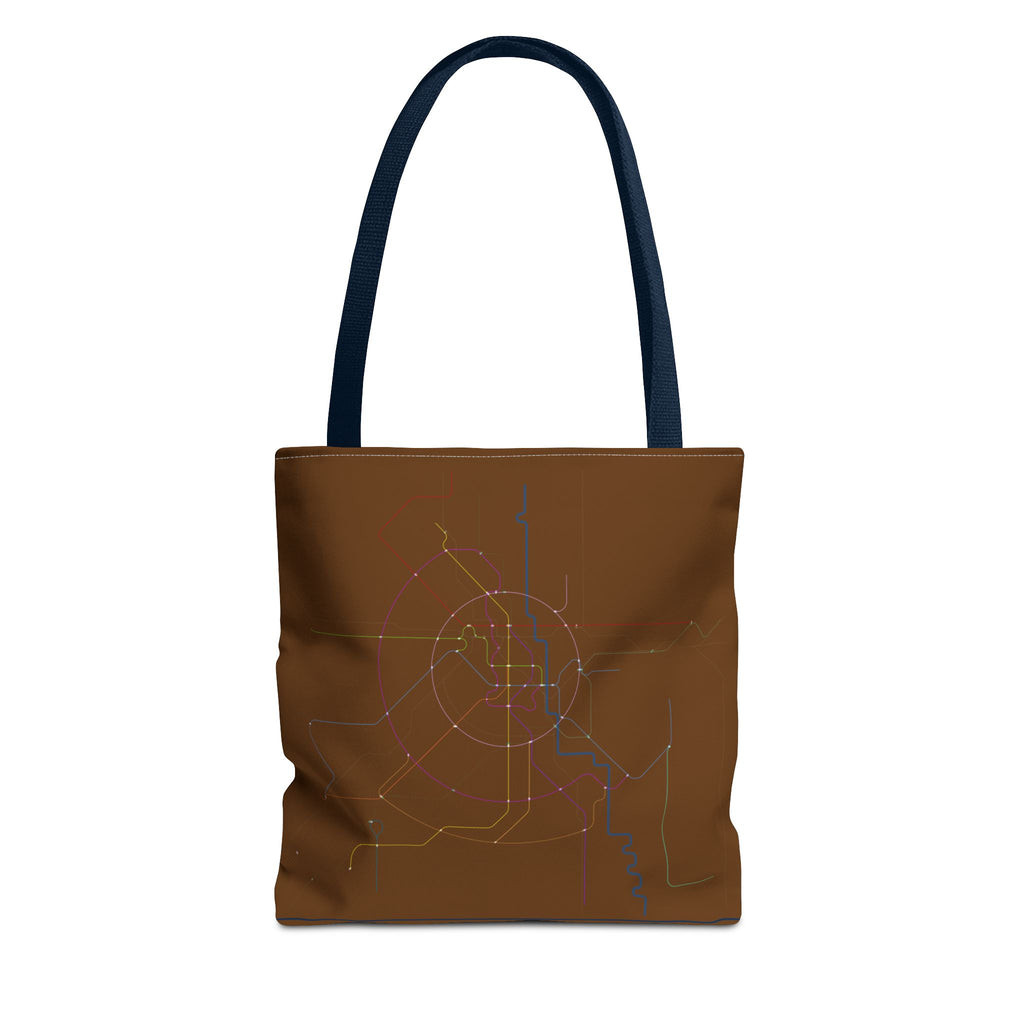 Delhi Metro Subway Map Tote Bag