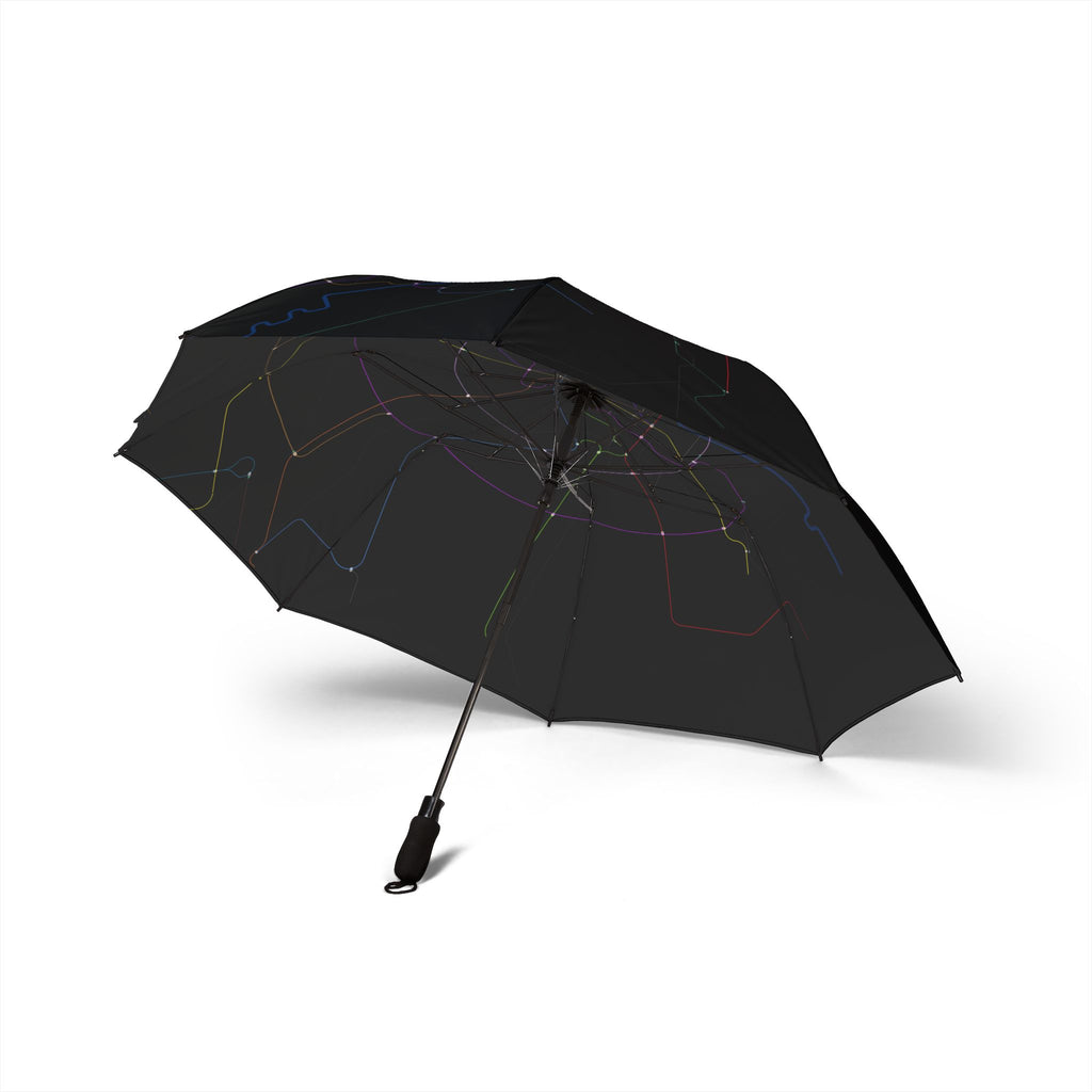 Delhi Metro Line Map 2030 Umbrella — Semi-Automatic Foldable Umbrella