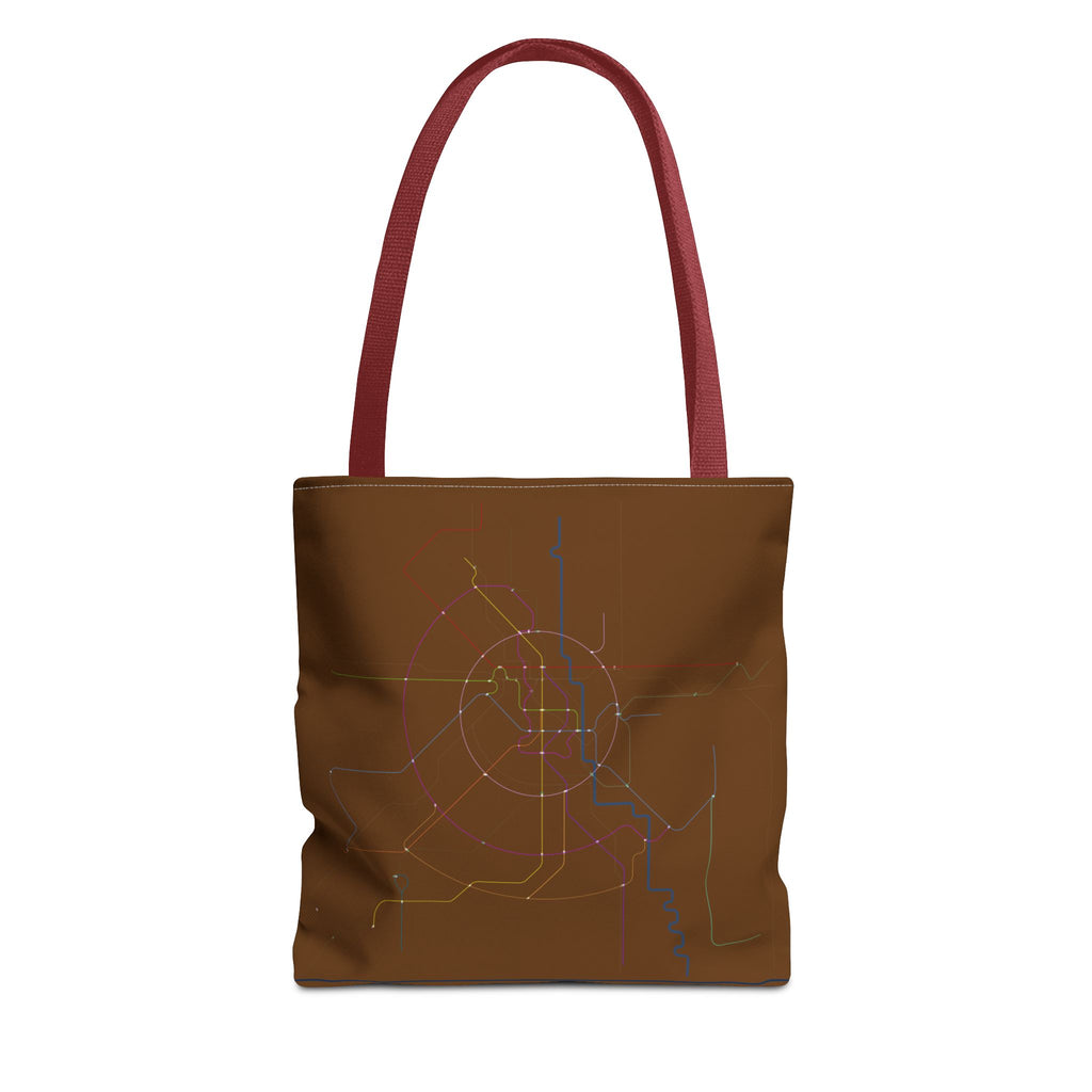 Delhi Metro Subway Map Tote Bag