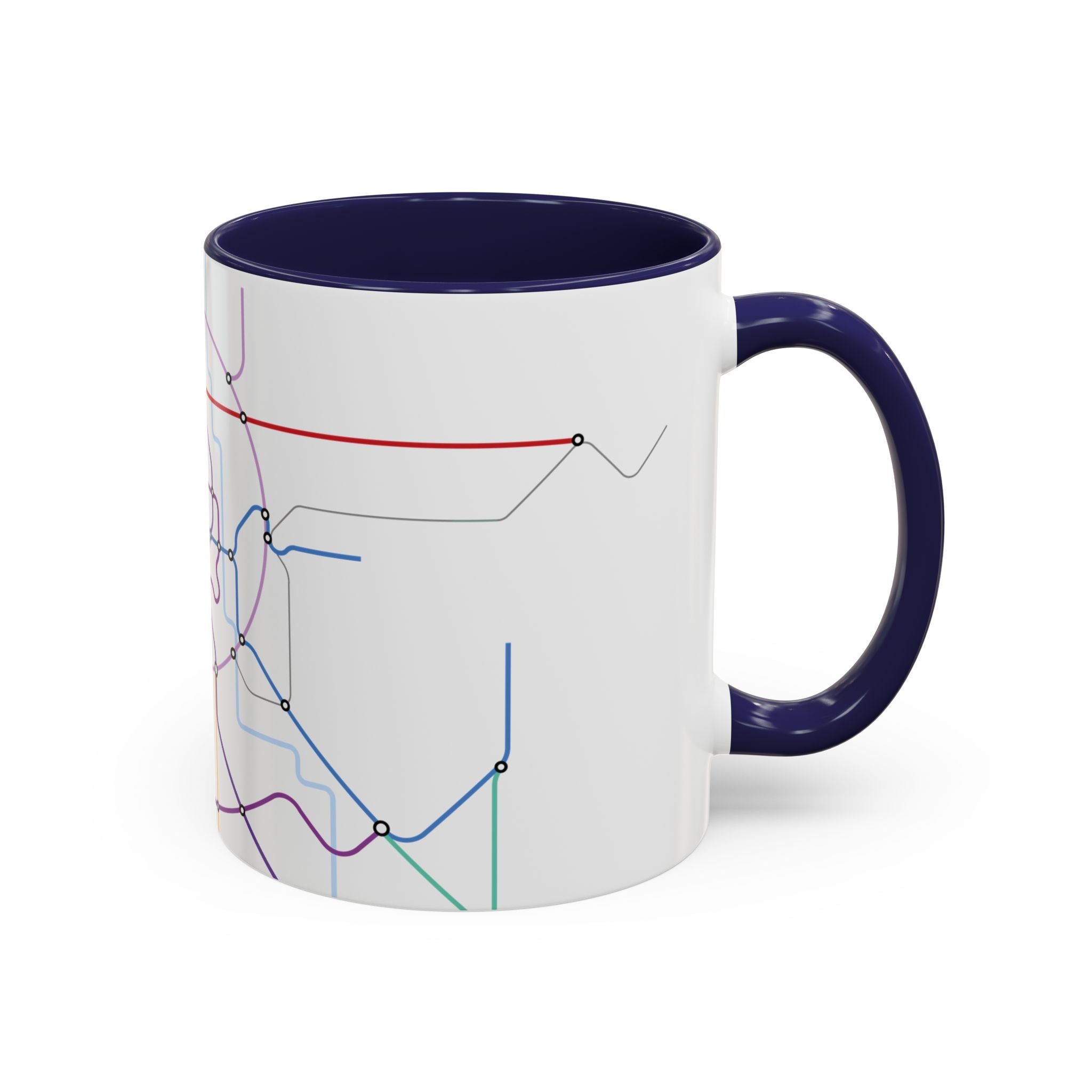 Delhi Metro Map Coffee Mug – 11/15oz