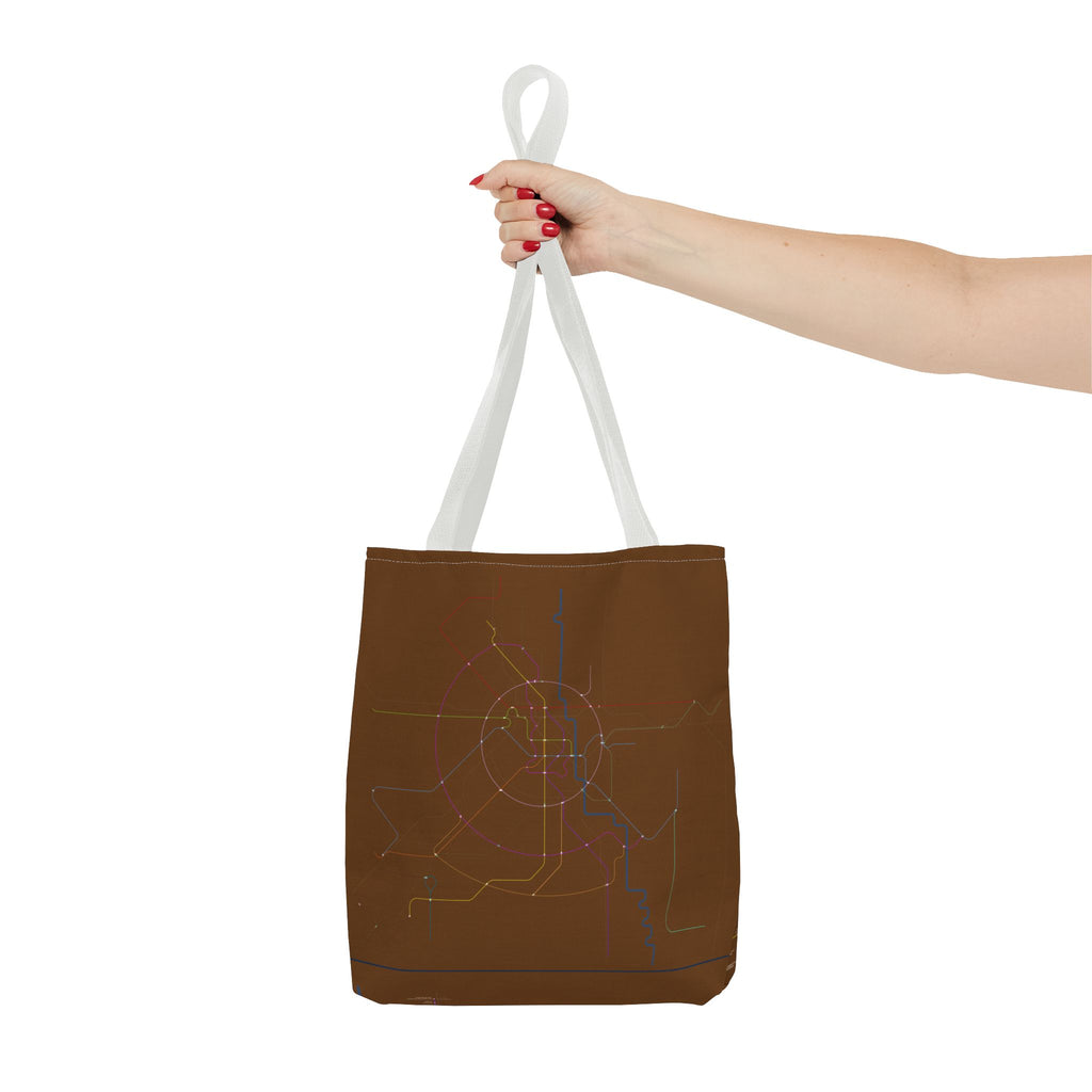 Delhi Metro Subway Map Tote Bag