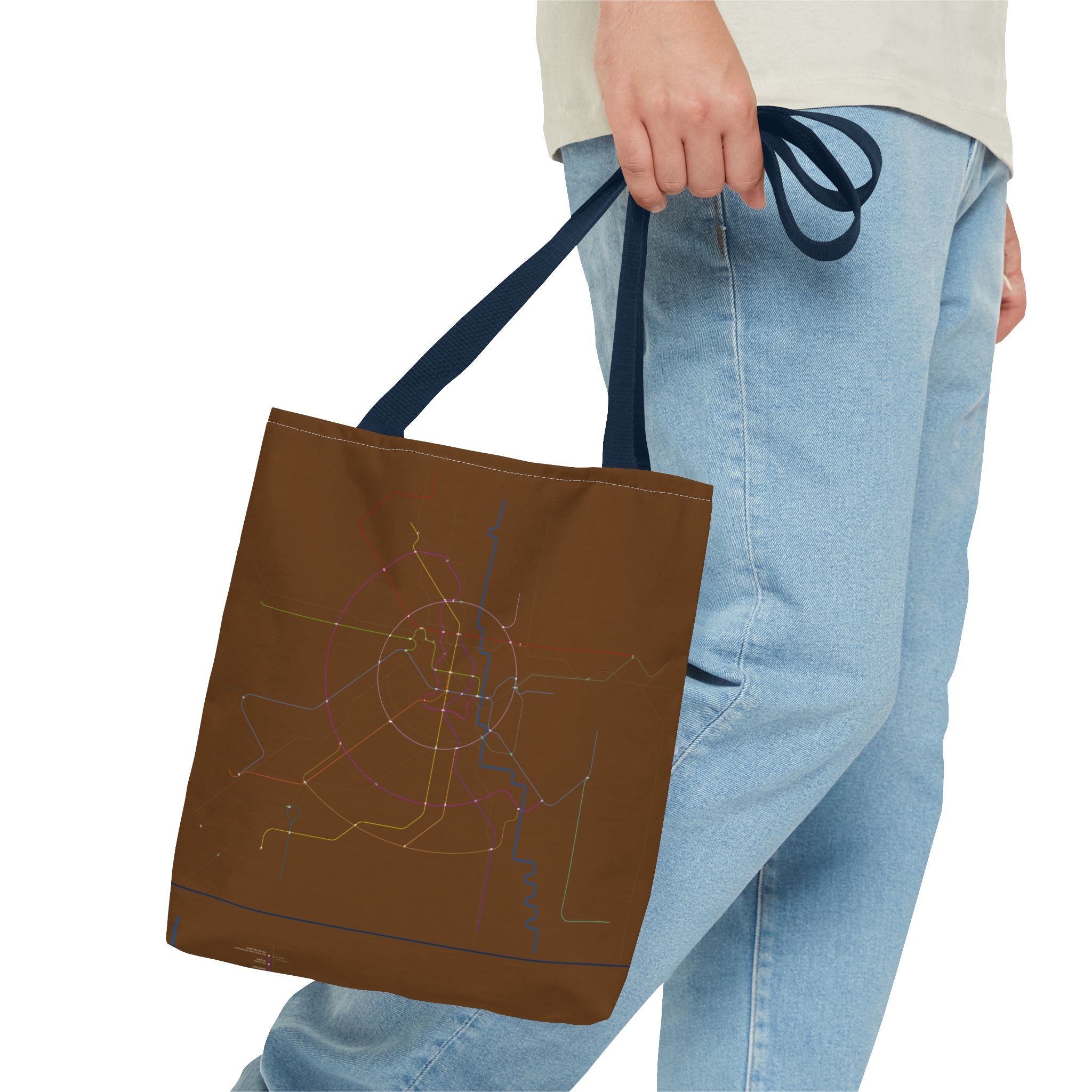 Delhi Metro Subway Map Tote Bag
