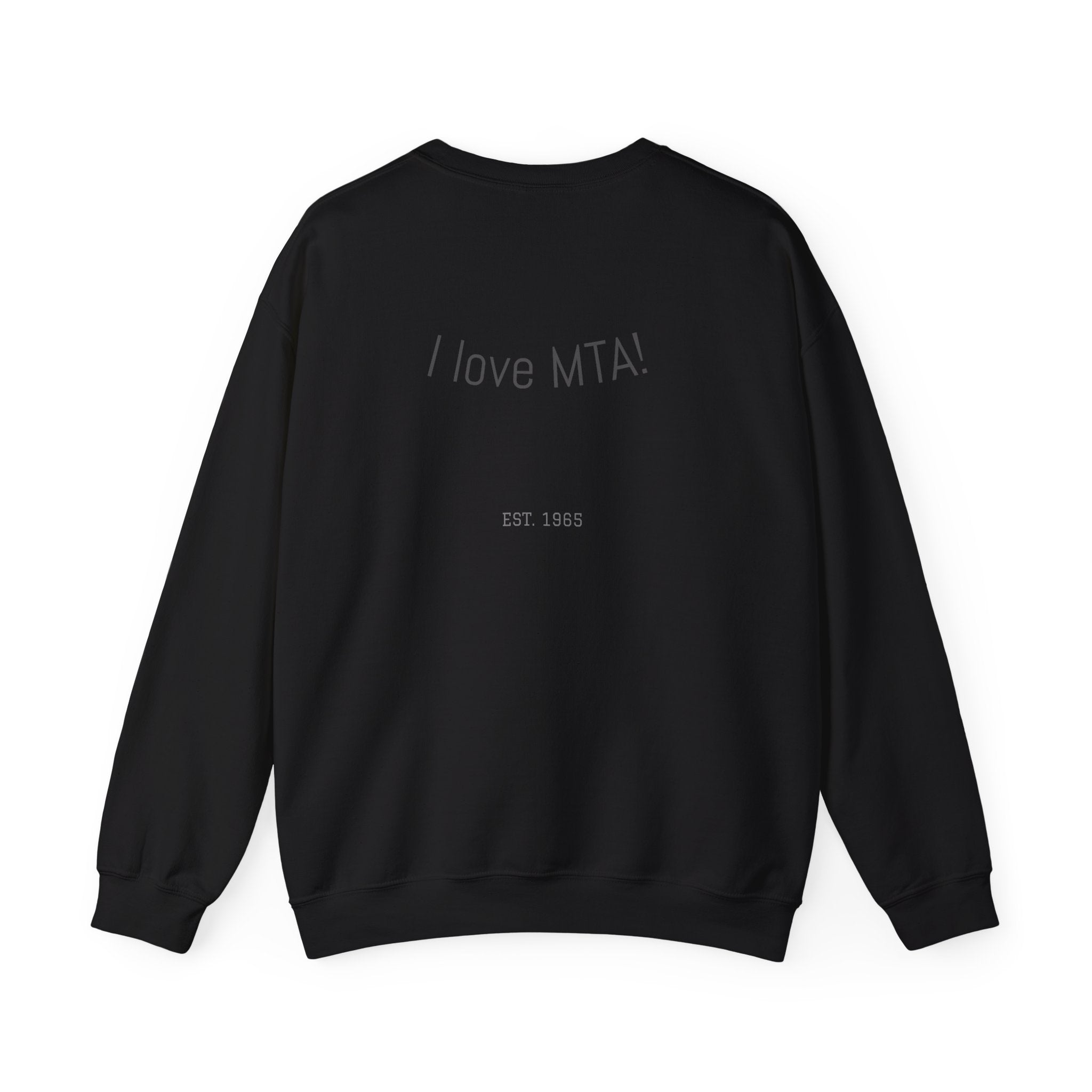 NYC MTA Subway Map Crewneck Sweatshirt — “I Love MTA” Transit Graphic