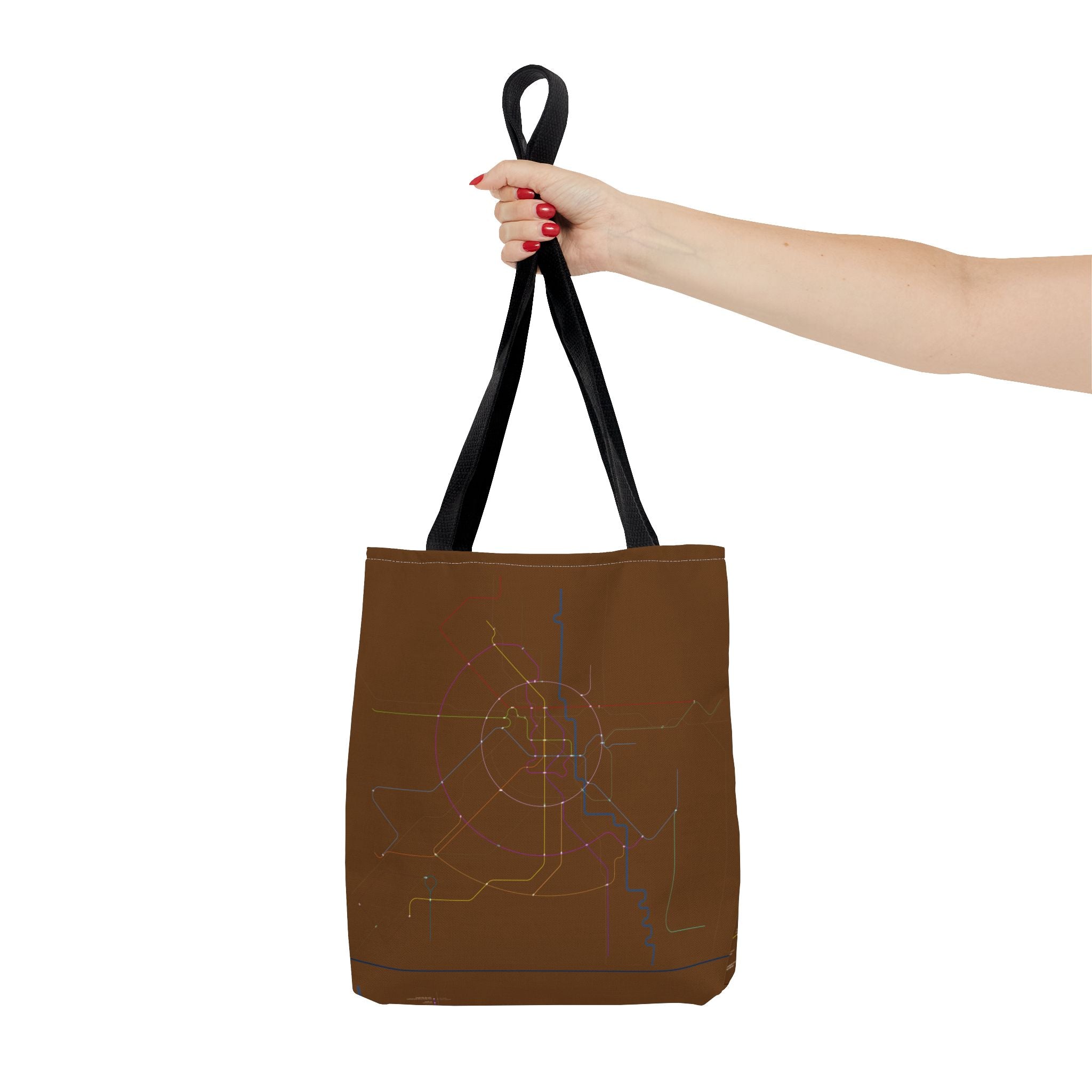 Delhi Metro Subway Map Tote Bag