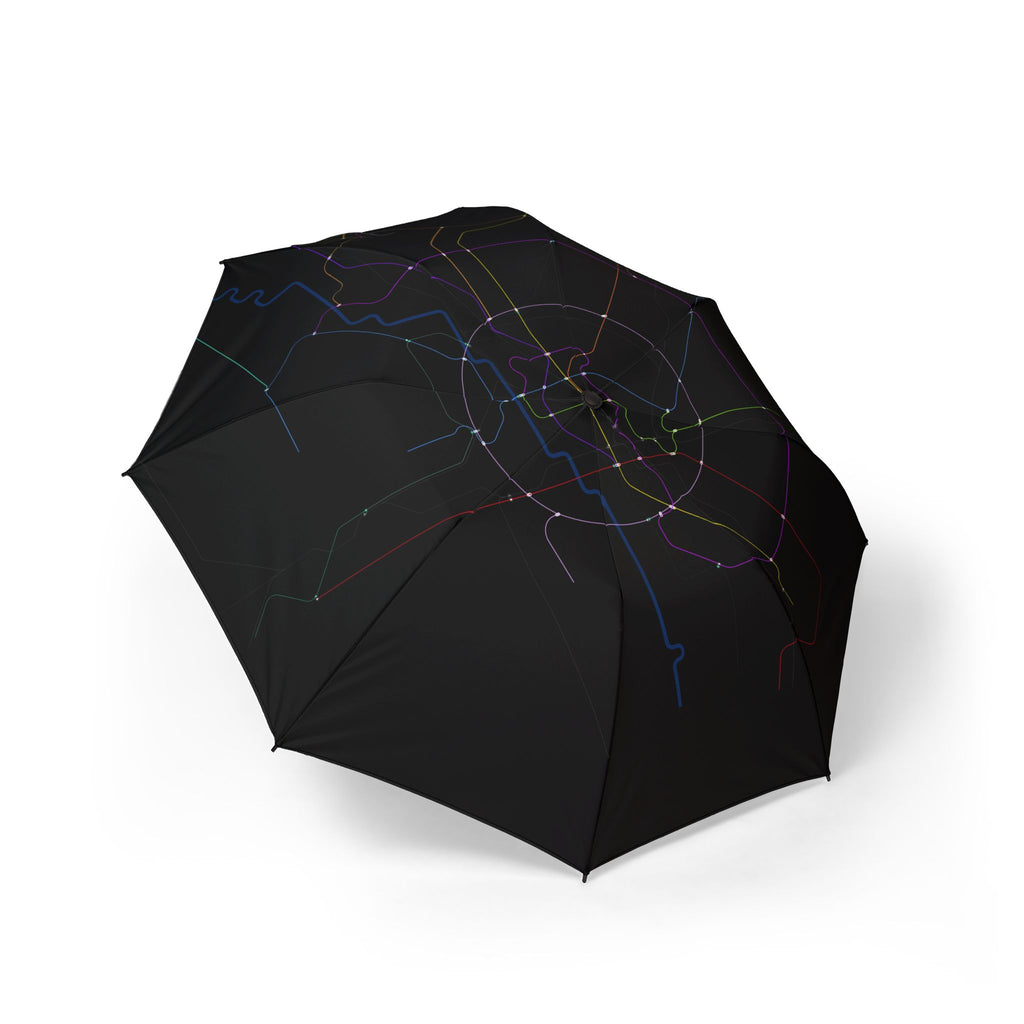 Delhi Metro Line Map 2030 Umbrella — Semi-Automatic Foldable Umbrella