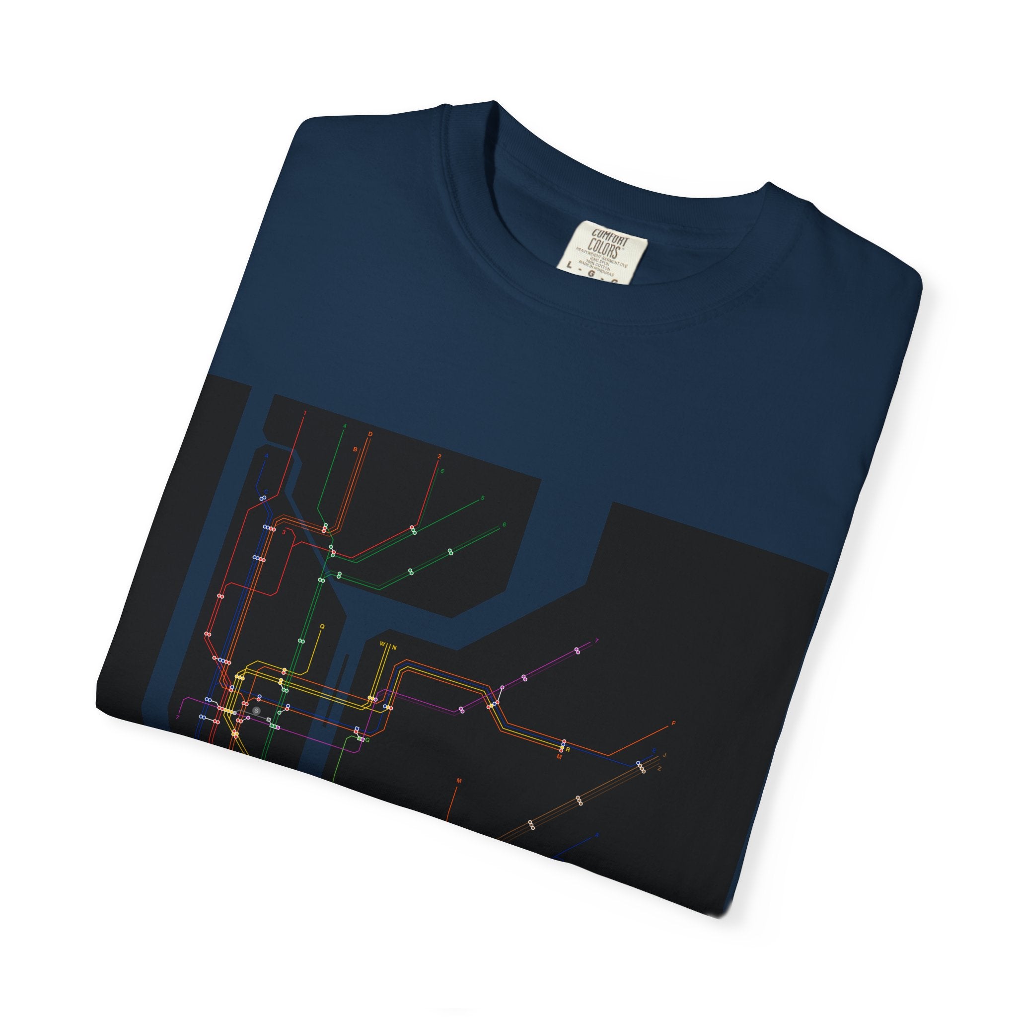 New York City MTA Subway Map T-Shirt — City Transit Route Graphic Tee