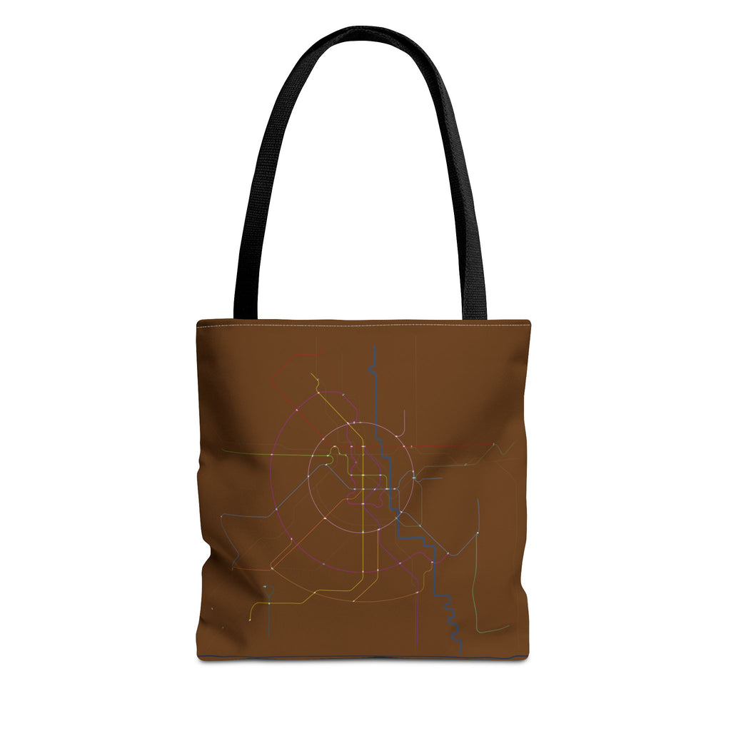 Delhi Metro Subway Map Tote Bag