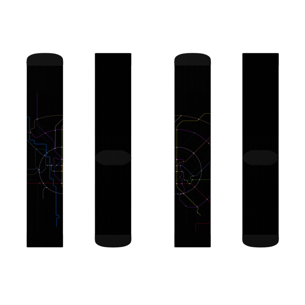 Delhi Metro line map 2030 socks