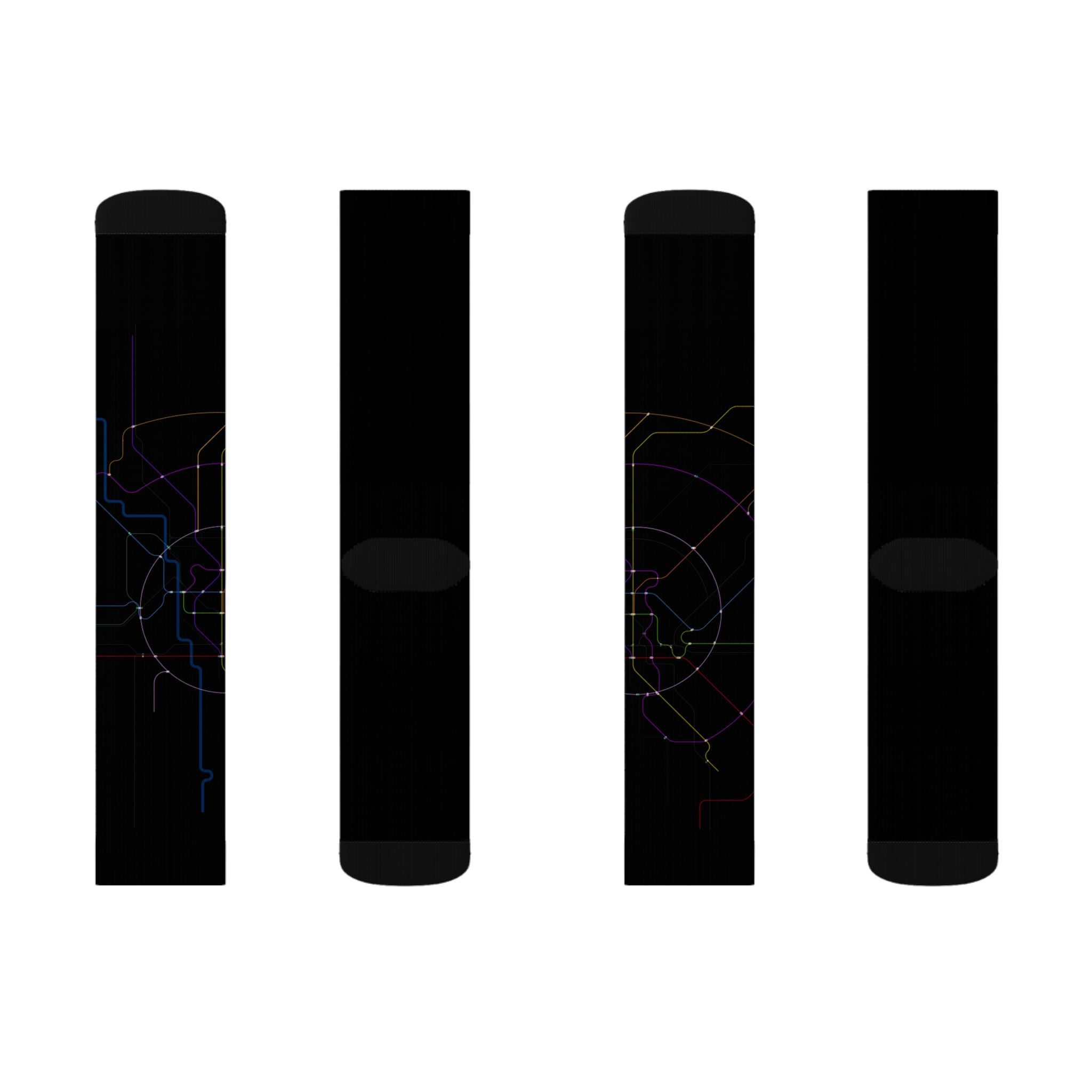 Delhi Metro line map 2030 socks