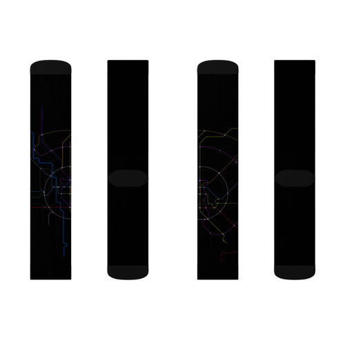 Delhi Metro line map 2030 socks