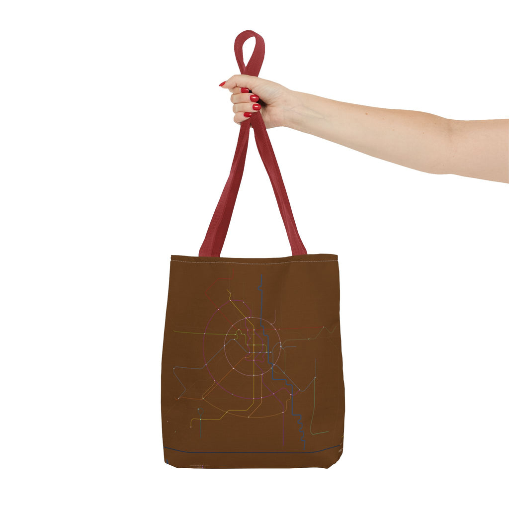 Delhi Metro Subway Map Tote Bag
