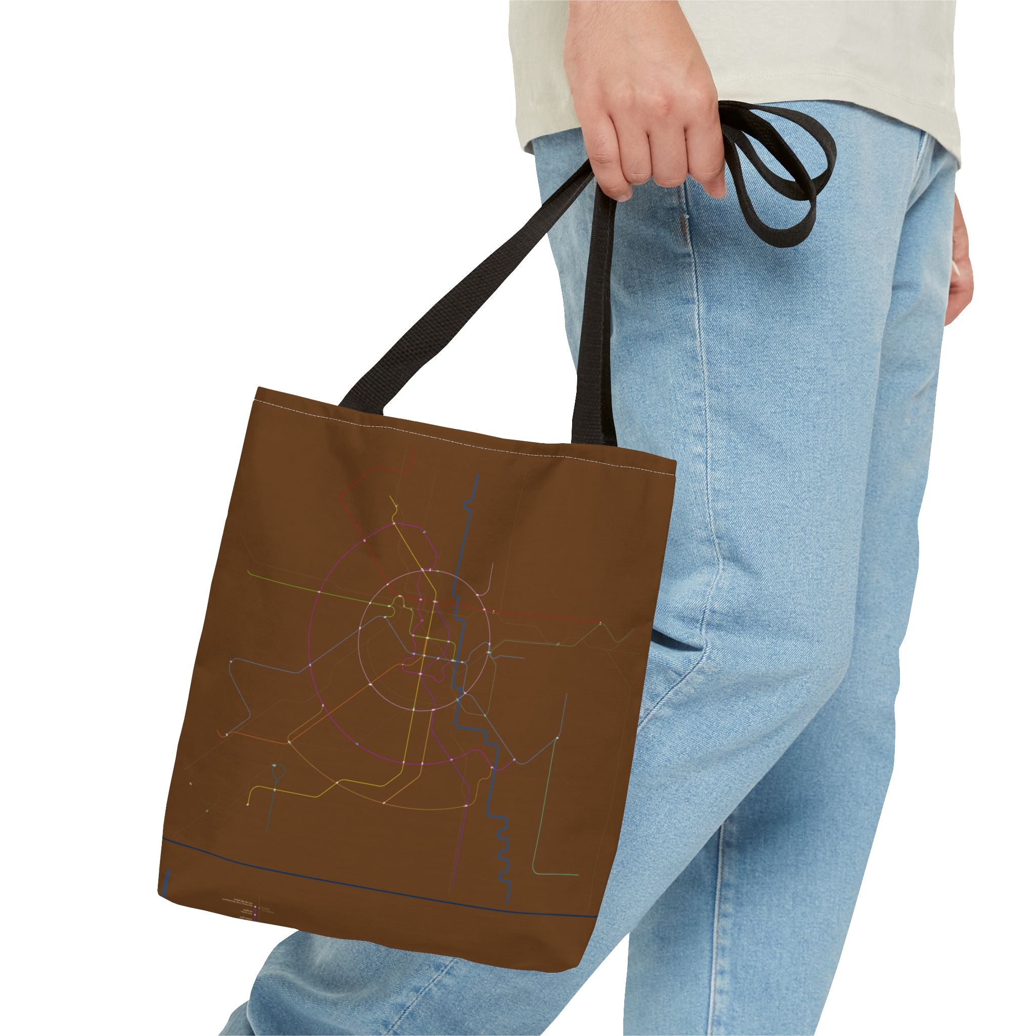 Delhi Metro Subway Map Tote Bag