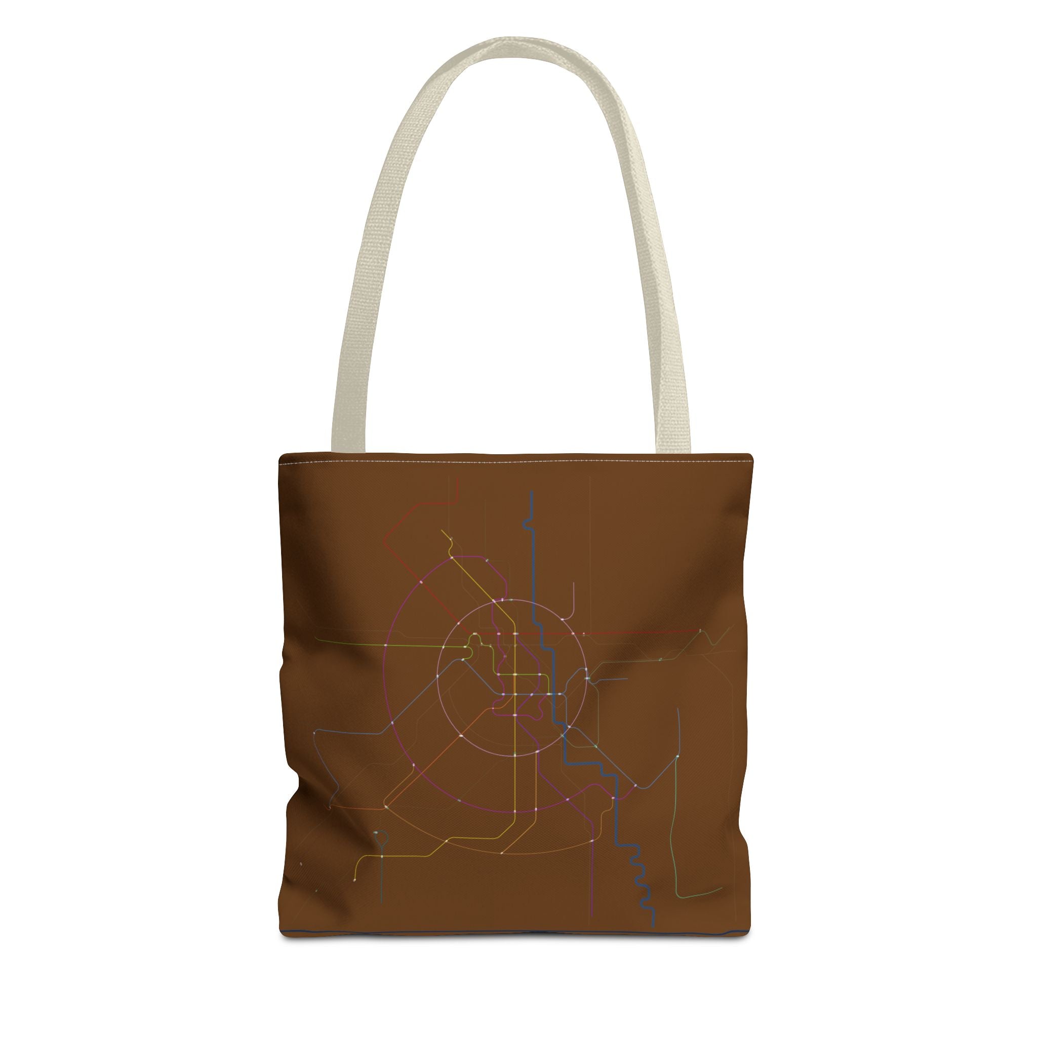 Delhi Metro Subway Map Tote Bag